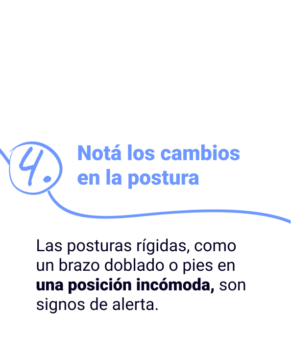 Nota los cambios en la postura Nota los cambios en la postura